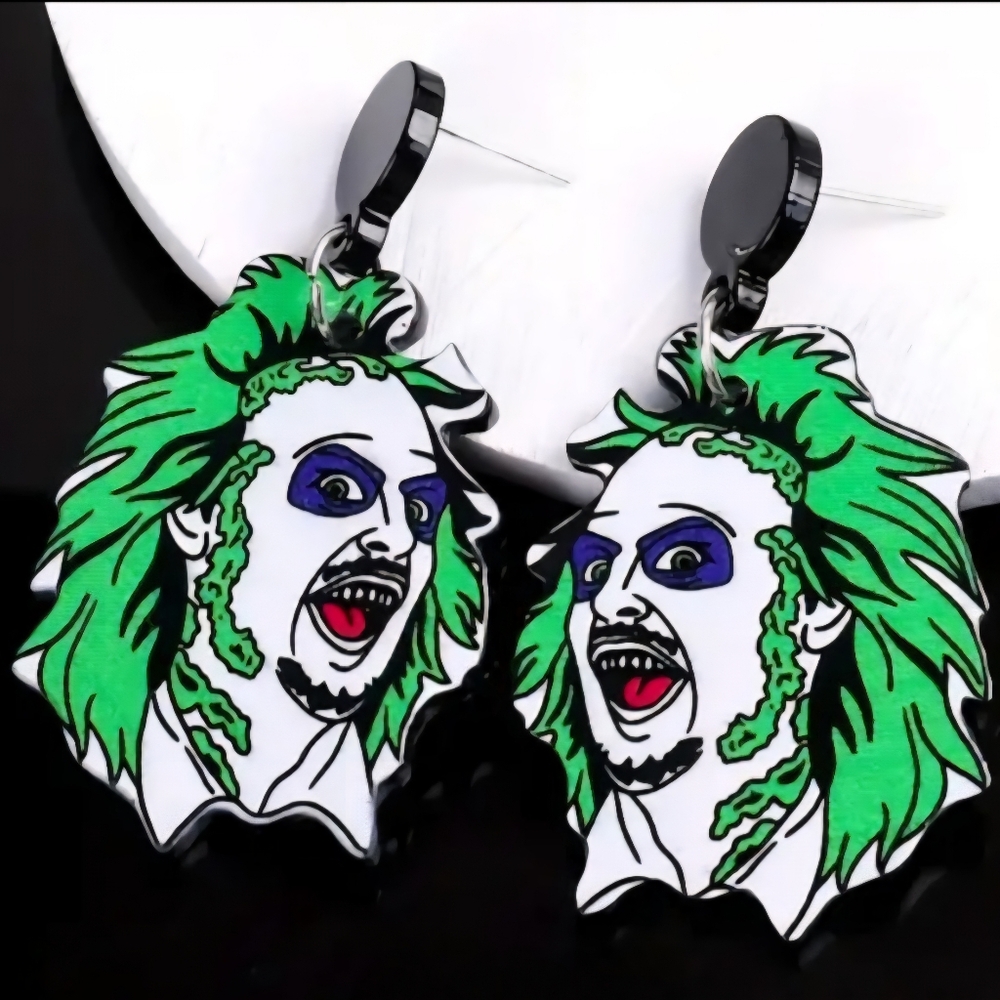 Beetlejuice Character Earrings